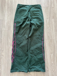 LUNI “BARCA” DARK GREEN CARGO JEANS