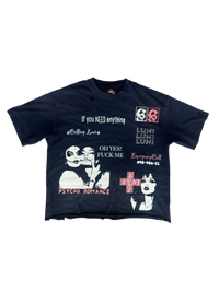 DE OMBRÉ PSYCHO ROMANCE TEES “BLACK”
