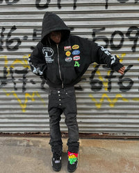 LUNI RACER ZIP-UP HOODIE