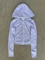 DE OMBRÉ RASPBERRY CHEETAH WOMENS HOODIE