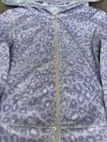DE OMBRÉ RASPBERRY CHEETAH WOMENS HOODIE