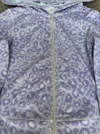 DE OMBRÉ RASPBERRY CHEETAH WOMENS HOODIE