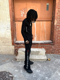LUNI “ATH” BLACK WASHED SWEATS