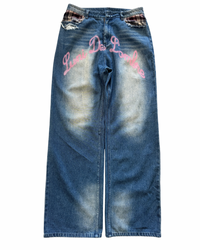 LUNI “SYN” DARK BLUE & VIOLET JEAN
