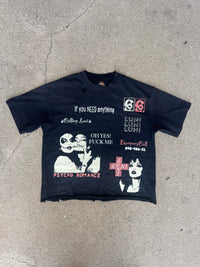 DE OMBRÉ PSYCHO ROMANCE TEES “BLACK”