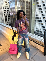 LUNI “SYN” DARK BLUE & VIOLET JEAN