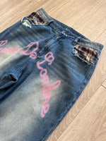 LUNI “SYN” DARK BLUE & VIOLET JEAN