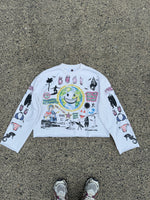 LUNI FLARED ARMS CROPPED TEE
