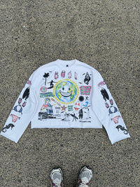 LUNI FLARED ARMS CROPPED TEE