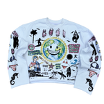 LUNI FLARED ARMS CROPPED TEE