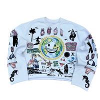 LUNI FLARED ARMS CROPPED TEE